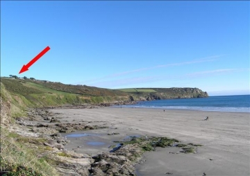 View from the Beach to the Cottage